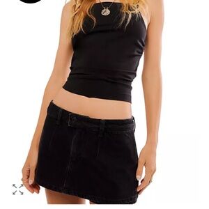 We The Free Black Skort